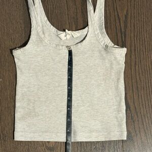 Glassons Light Gray Ribbed Tee